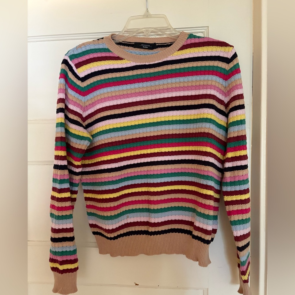 MaxMara Weekend Multicolor Striped Crew Neck Sweater